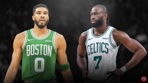 Jayson Tatum and Jaylen Brown